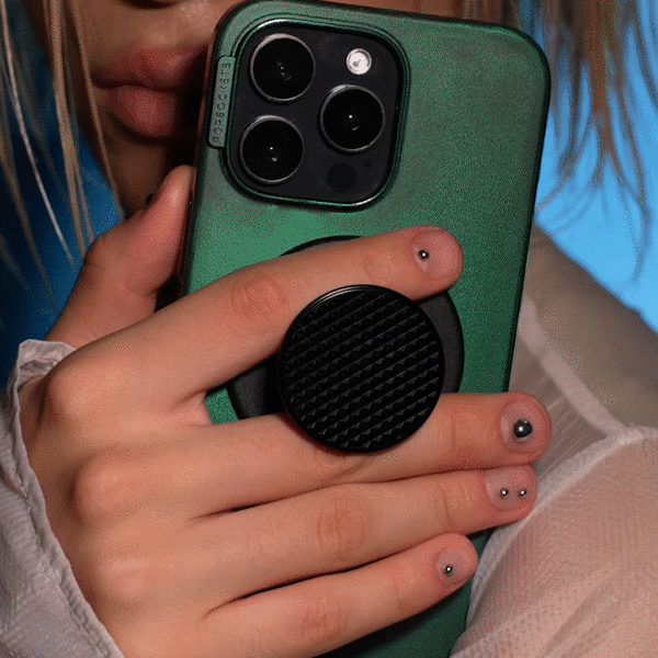 Popsockets Triangle Knurl Black MagSafe PopGrip