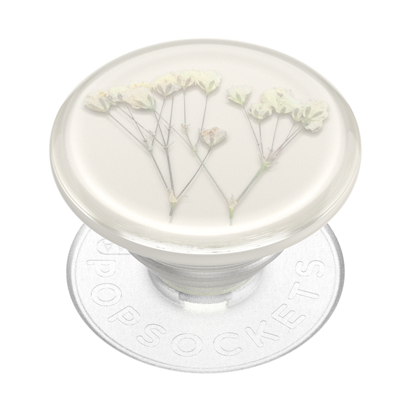 popsockets Pressed Flower Baby's Breath Adhesive PopGrip