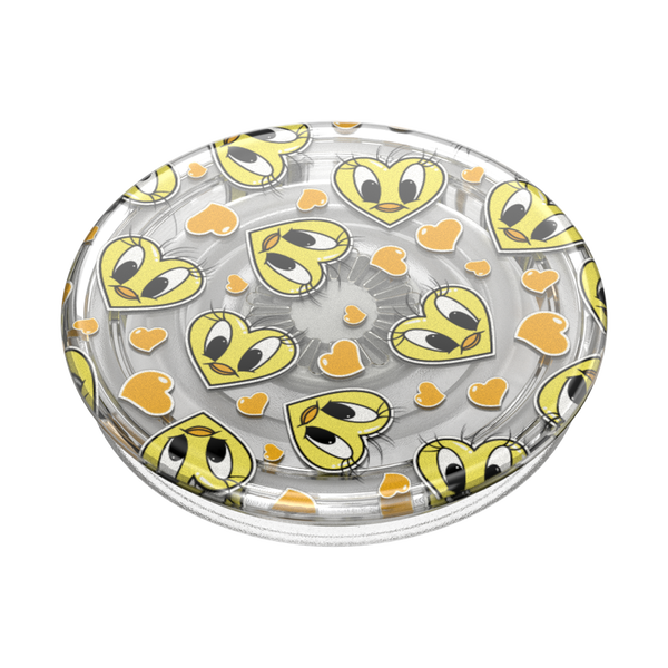 Popsockets Translucent Tweety Heart Toss Adhesive PopGrip