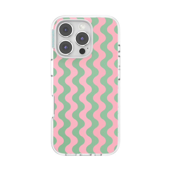 popsockets Wavy Flamingo iPhone 16 Pro MagSafe Case