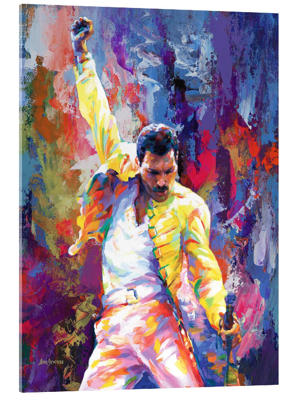 posterlounge Acrylglas print Freddie Mercury Pop Art Portrait