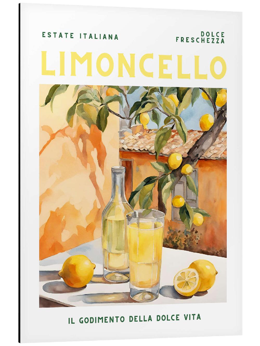 posterlounge Aluminium print Estate Italiana - Limoncello