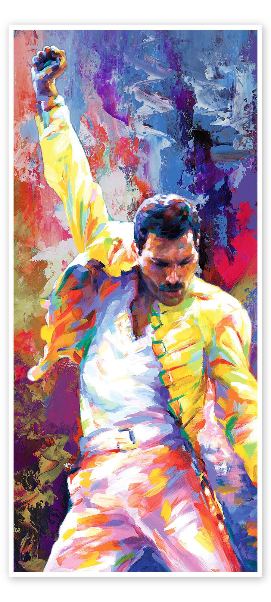posterlounge Deurposter Freddie Mercury Pop Art Portrait