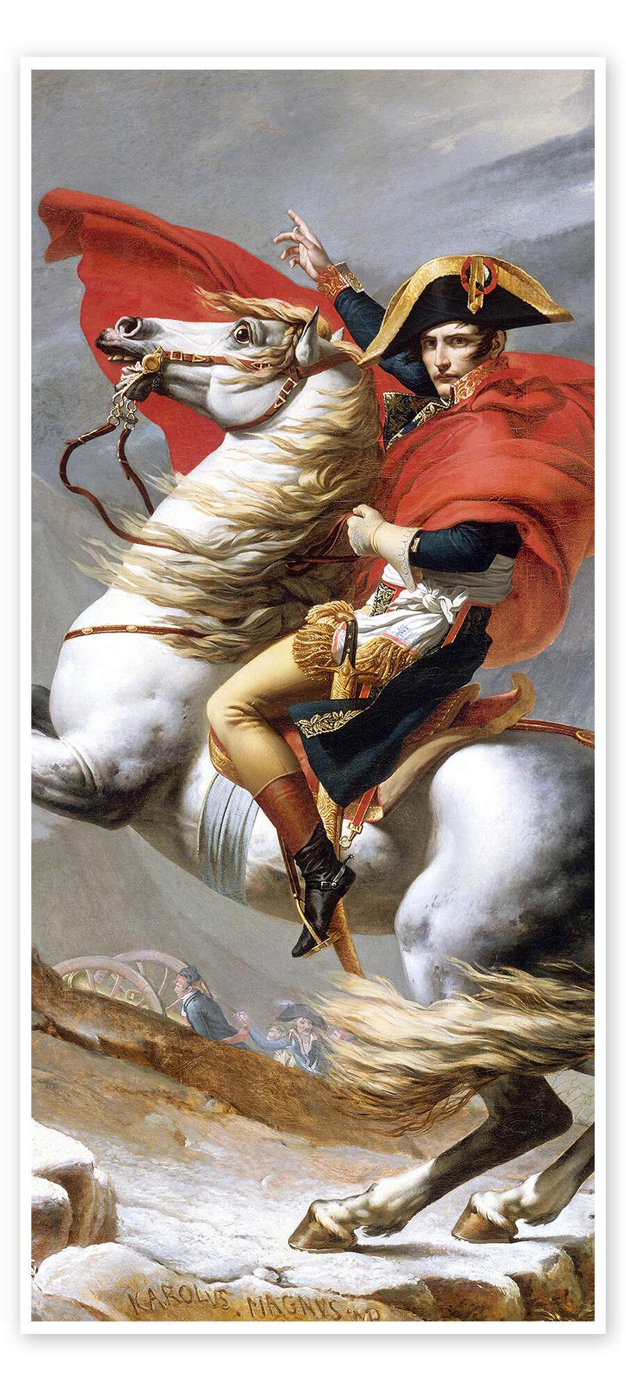 posterlounge Deurposter Napoleon steekt de Grote St.-Bernardpas over