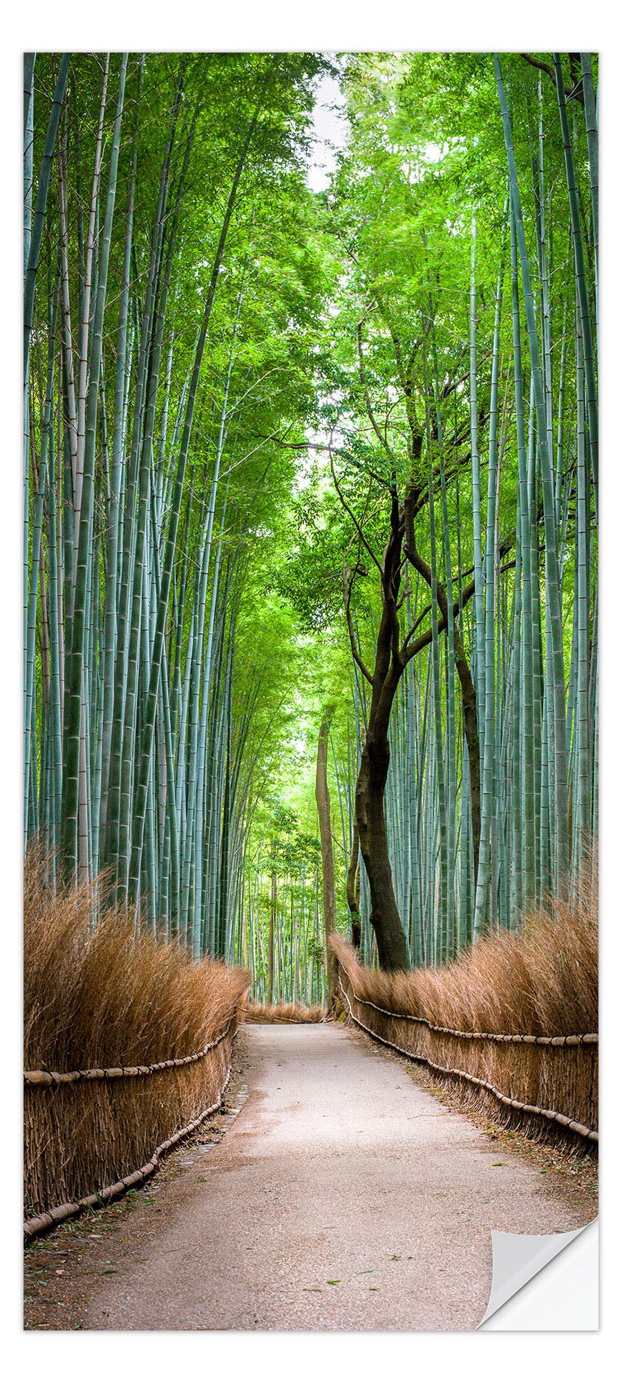 posterlounge Deursticker Bamboo Forest in Kyoto Sagano Arashiyama Japan