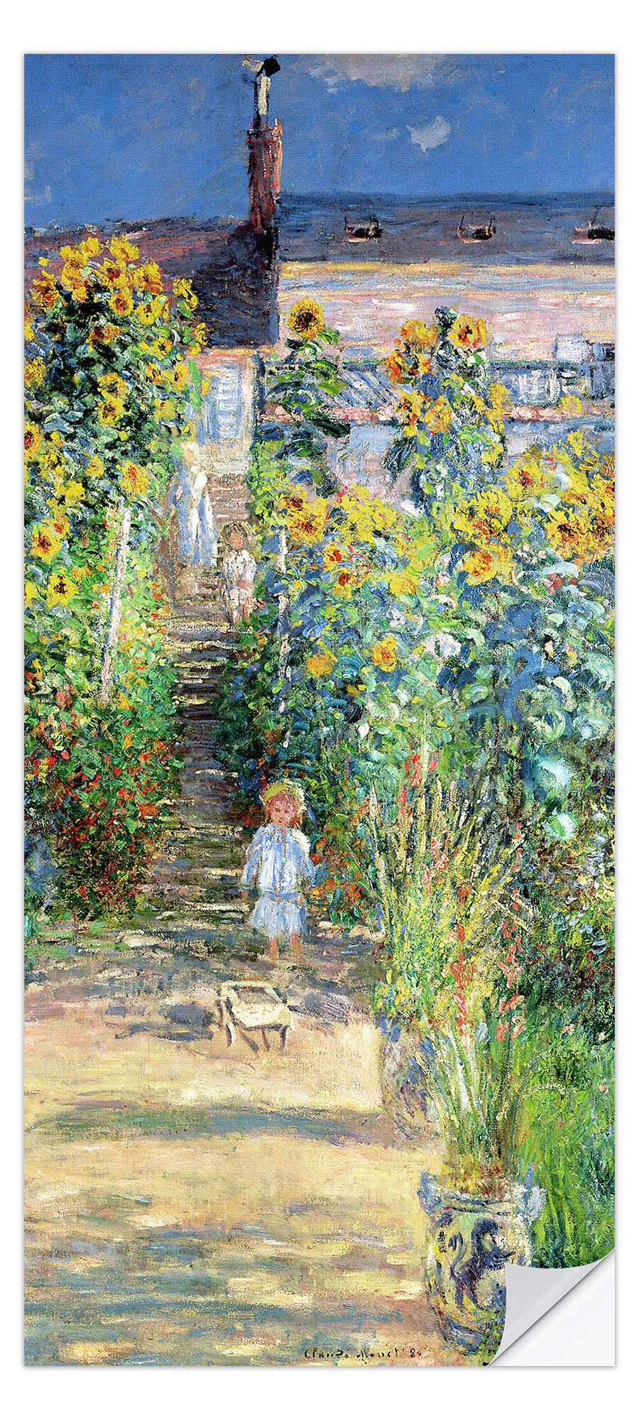 posterlounge Deursticker De tuin van Monet in Vétheuil