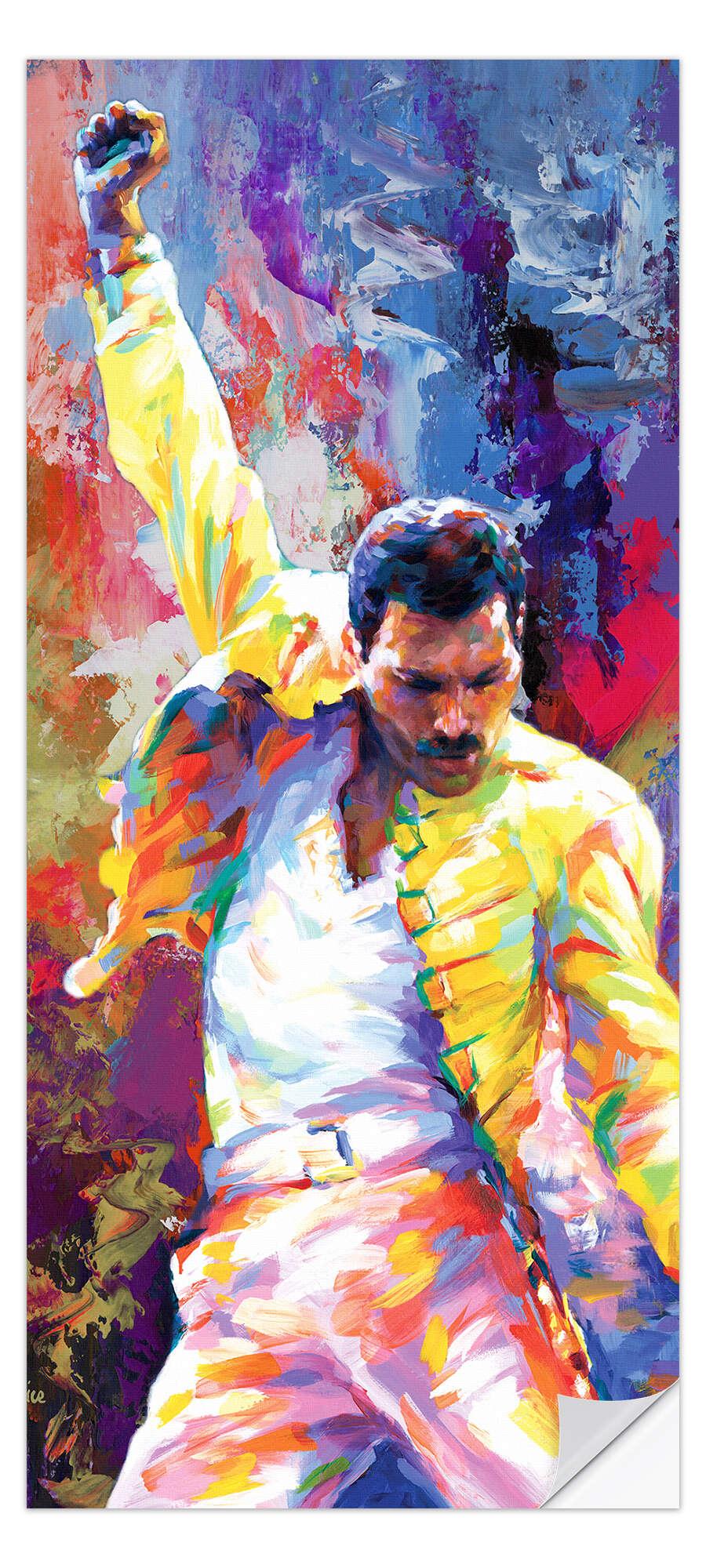 posterlounge Deursticker Freddie Mercury Pop Art Portrait