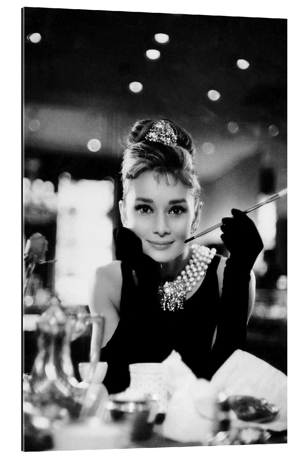 posterlounge Gallery print Audrey Hepburn in Diamanten bij het ontbijt