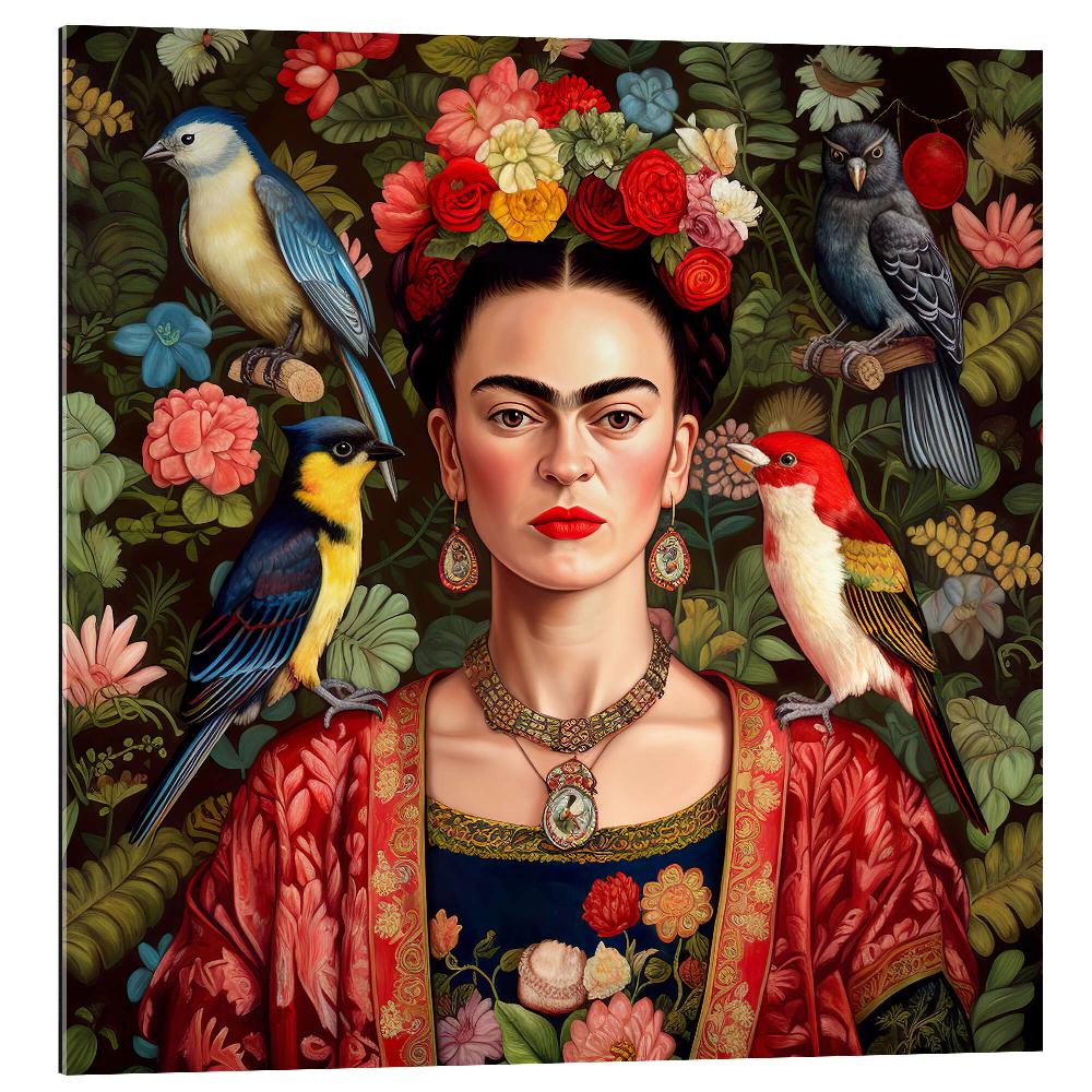 posterlounge Gallery print Frida Kahlo with Exotic Birds