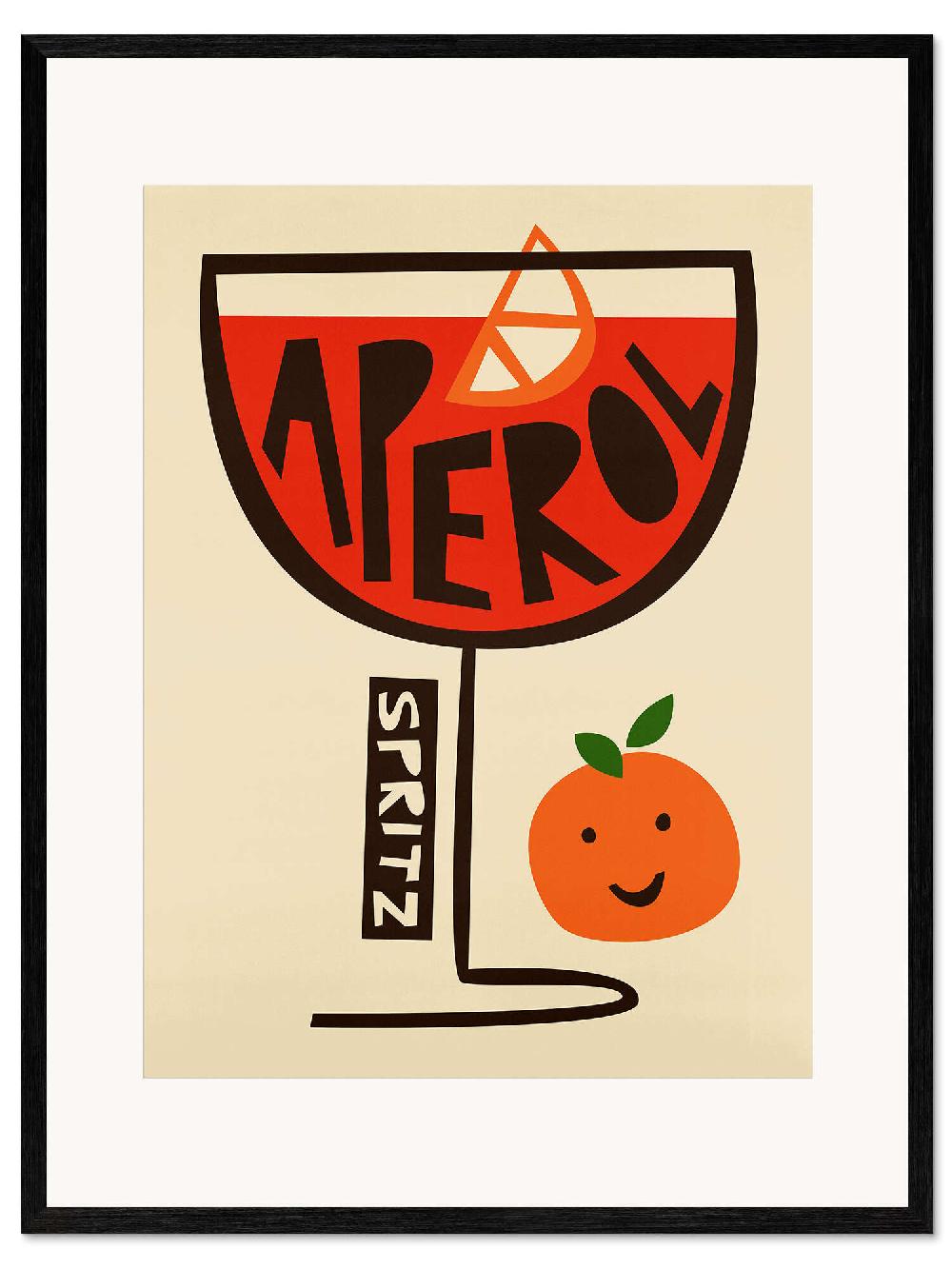 posterlounge Ingelijste kunstdruk Aperol Spritz Art