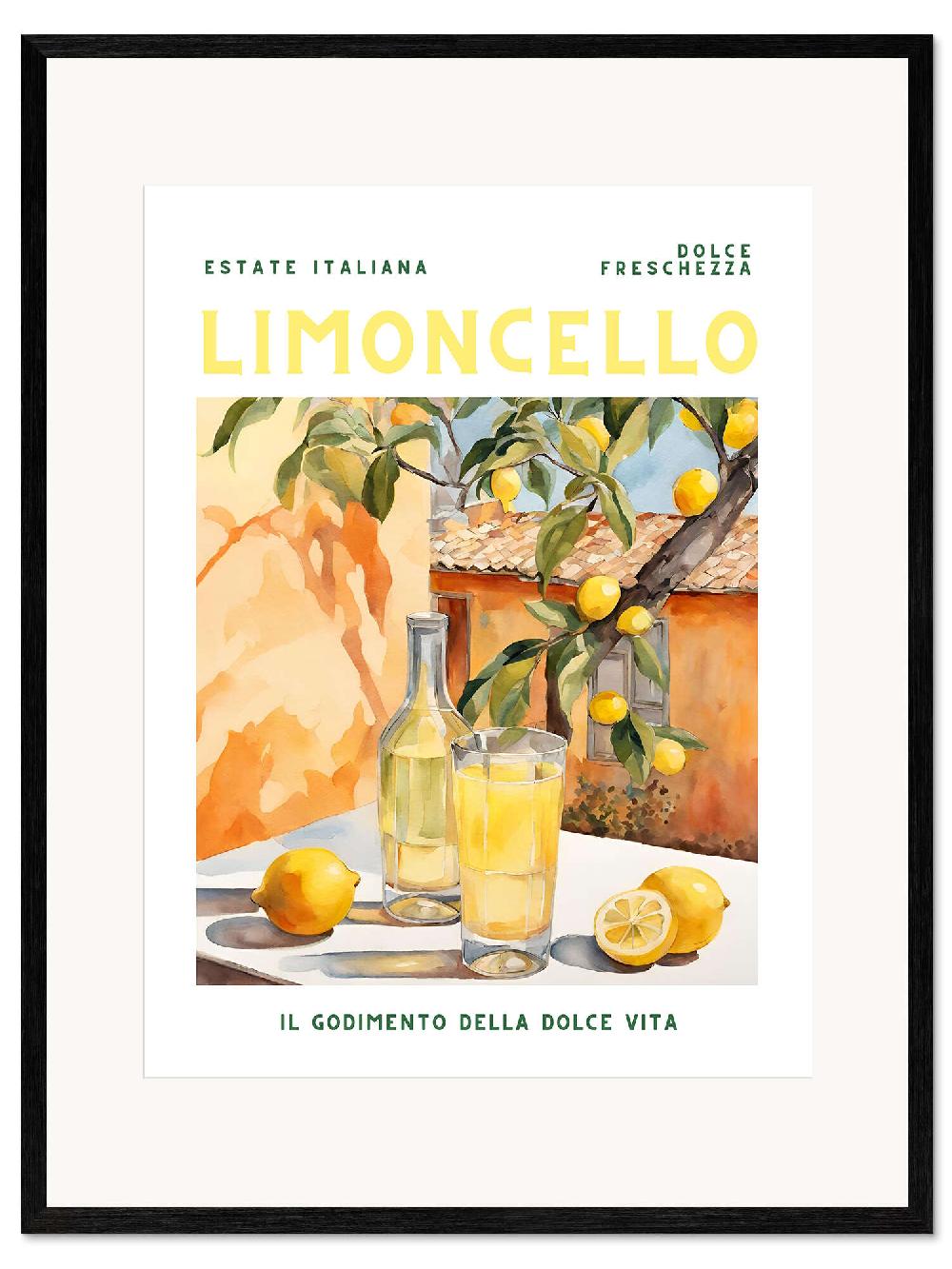 posterlounge Ingelijste kunstdruk Estate Italiana - Limoncello
