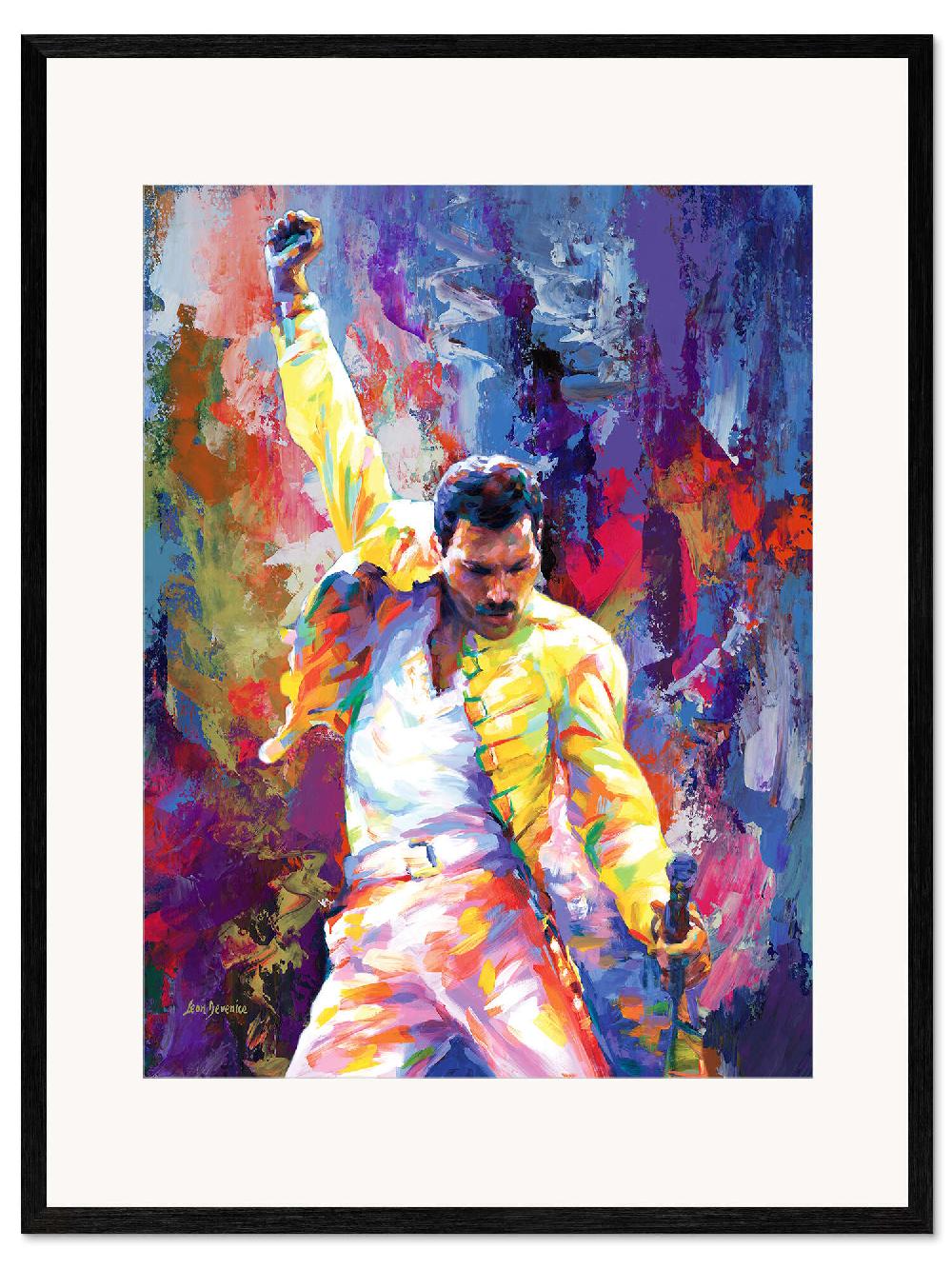 posterlounge Ingelijste kunstdruk Freddie Mercury Pop Art Portrait