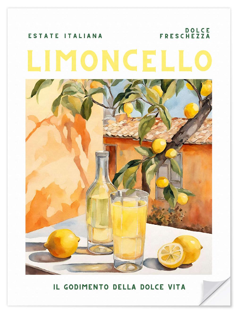 posterlounge Muursticker Estate Italiana - Limoncello