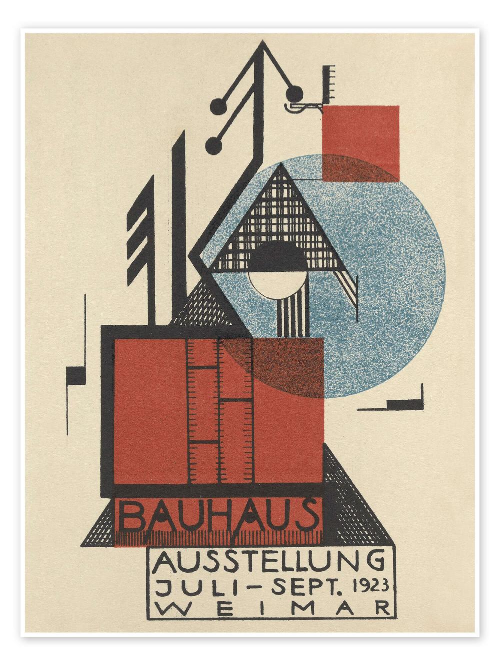 posterlounge Poster Bauhaus Exhibition 1923 Card IX