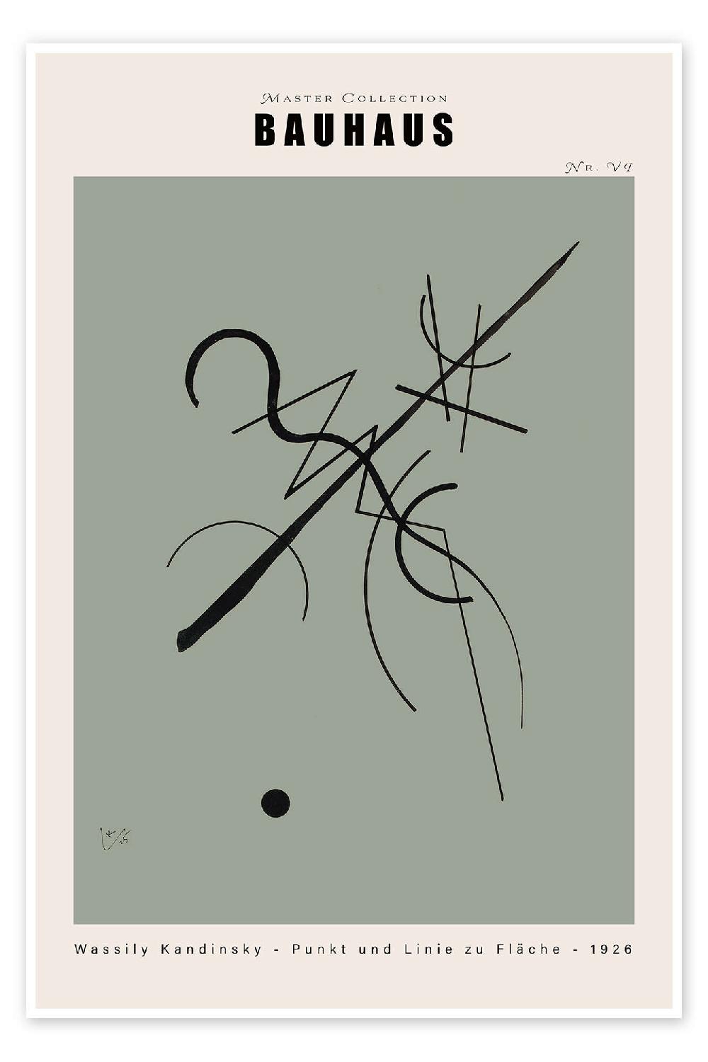 posterlounge Poster Bauhaus - Point and Line to Surface 1925