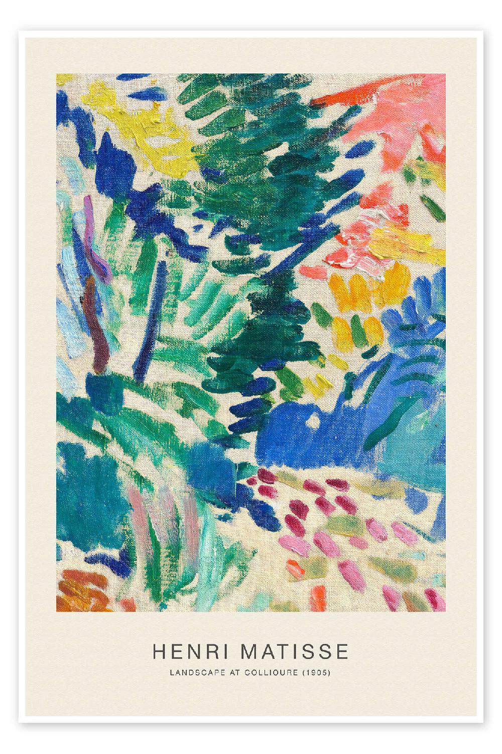 posterlounge Poster Landscape at Collioure I 1905 - Henri Matisse