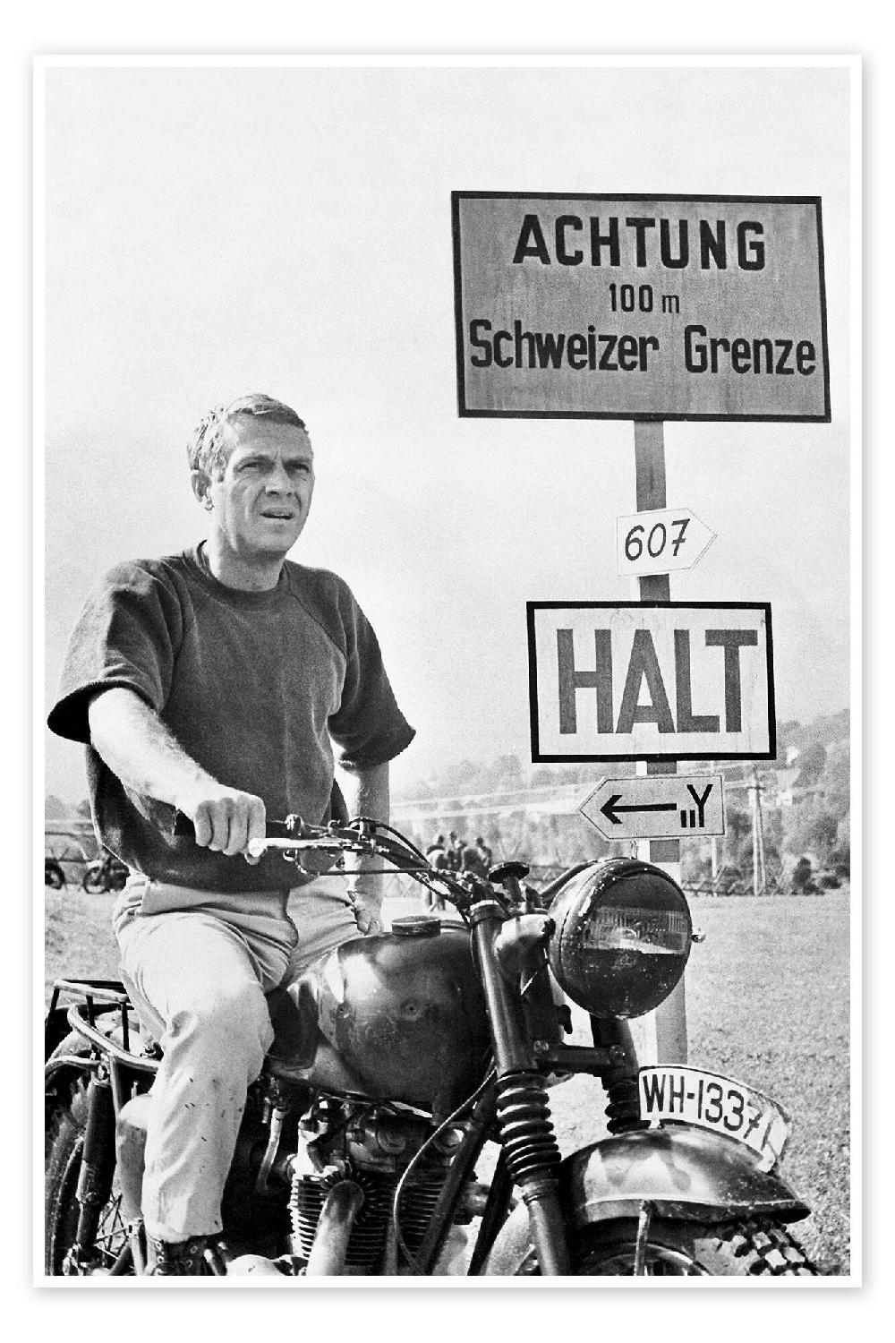 posterlounge Poster Steve McQueen in "The Great Escape"