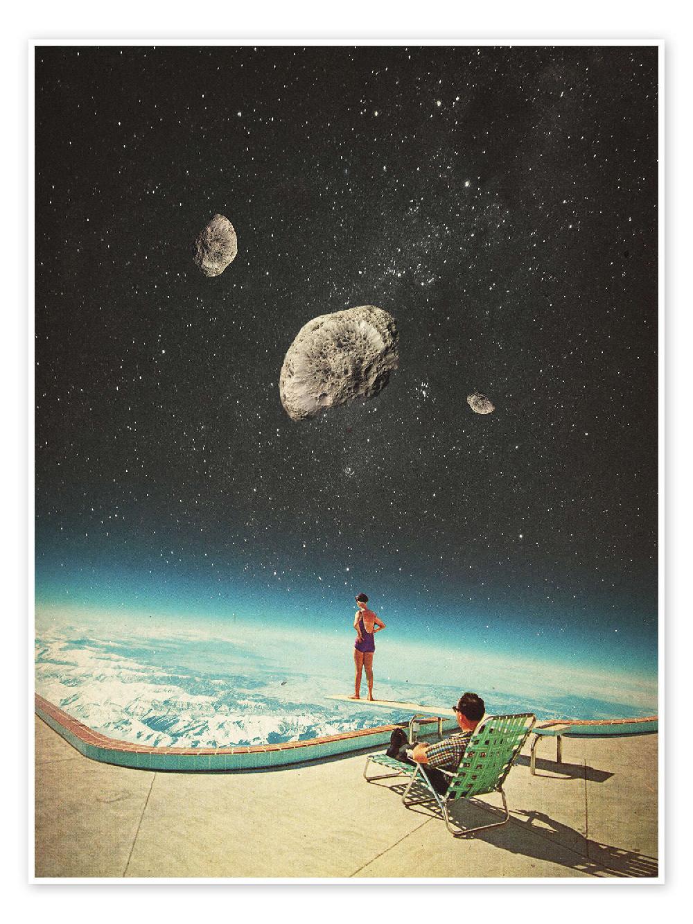 posterlounge Poster Summer with a Chance of Asteroids