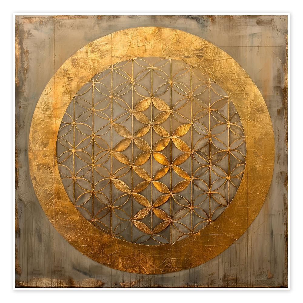 posterlounge Poster Symbol of Creation: Flower of Life