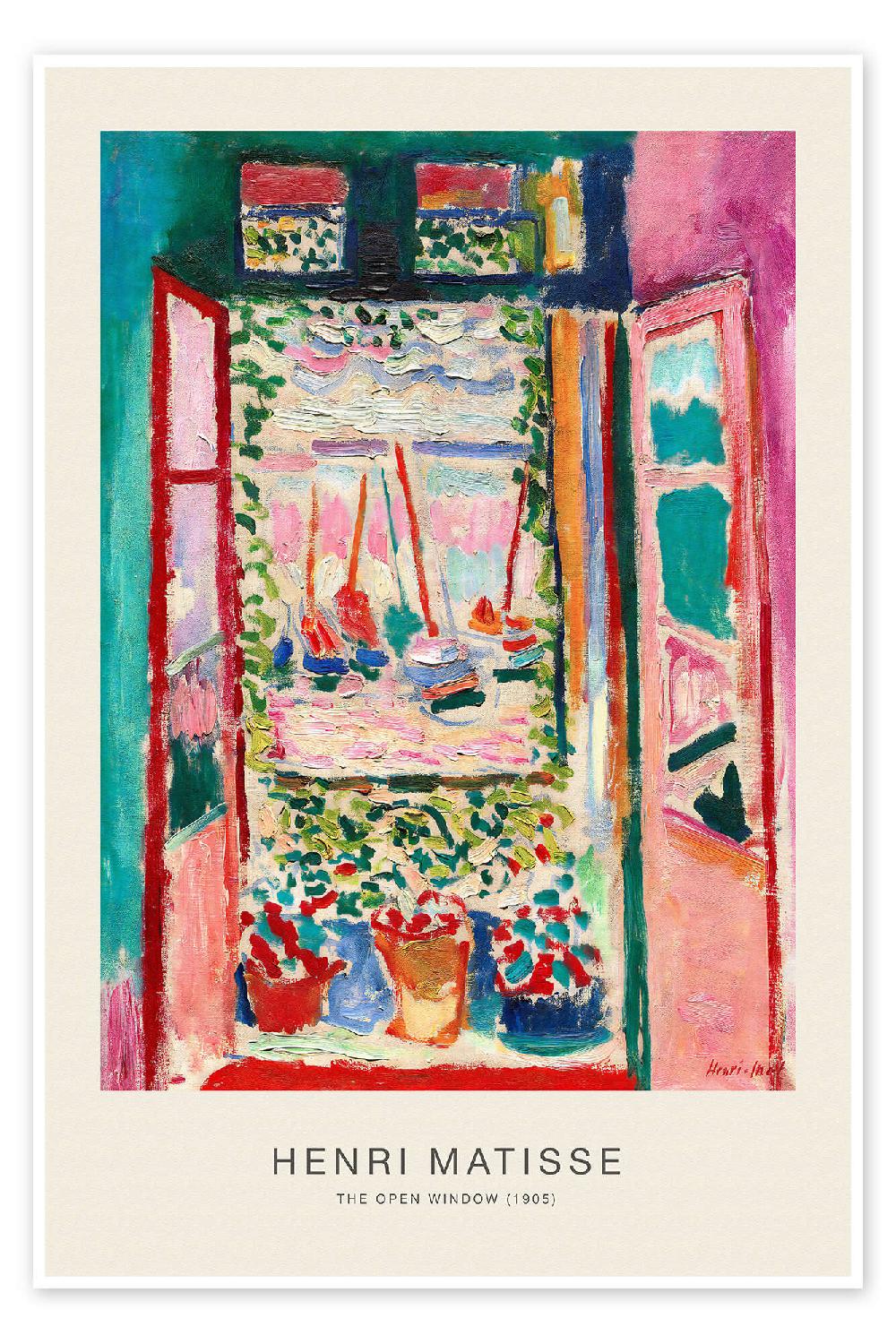 posterlounge Poster The Open Window 1905 - Henri Matisse