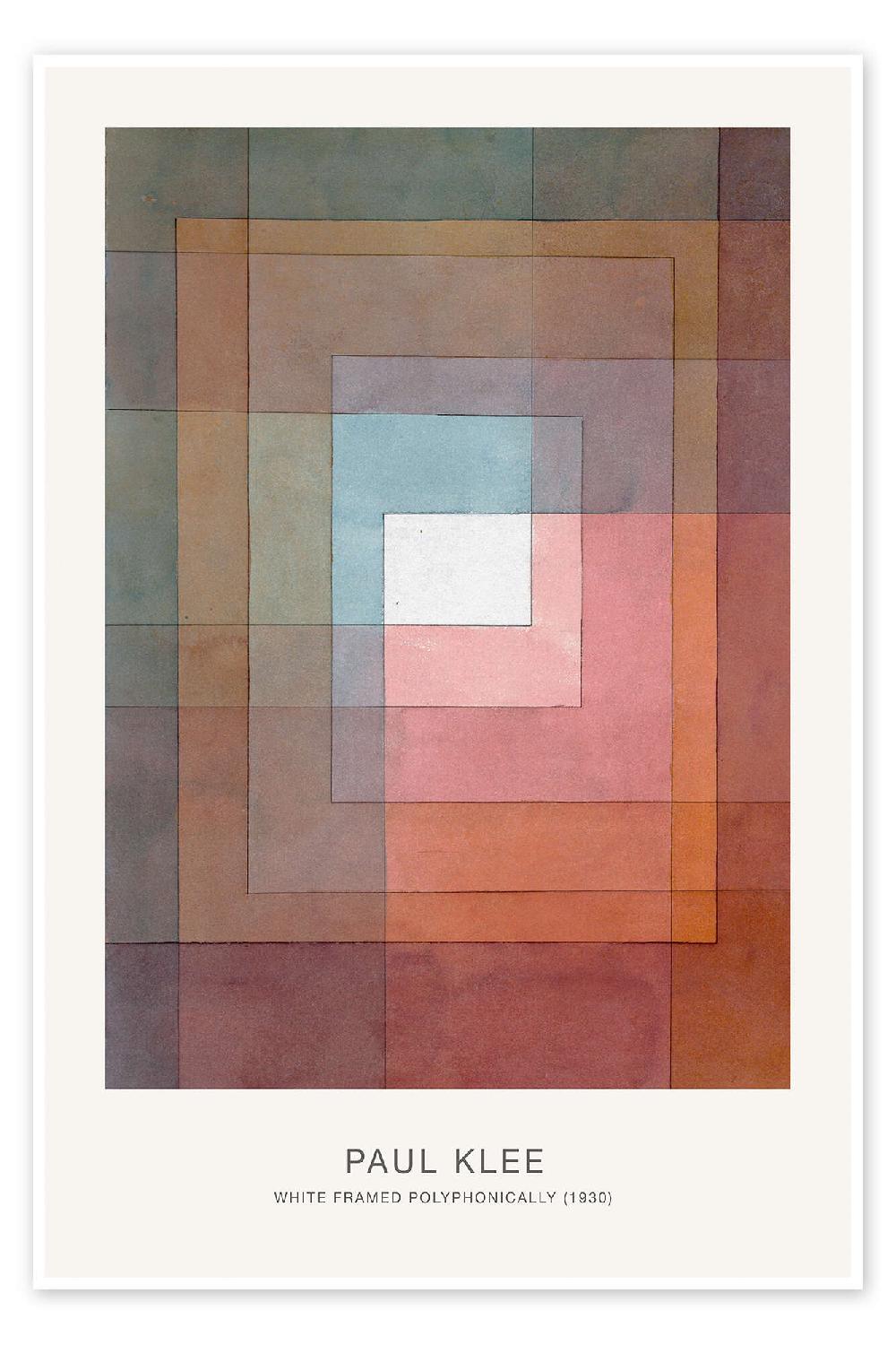 posterlounge Poster White Framed Polyphonically 1930