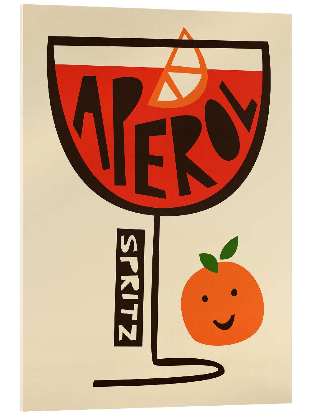 posterlounge Acrylglas print Aperol Spritz Art
