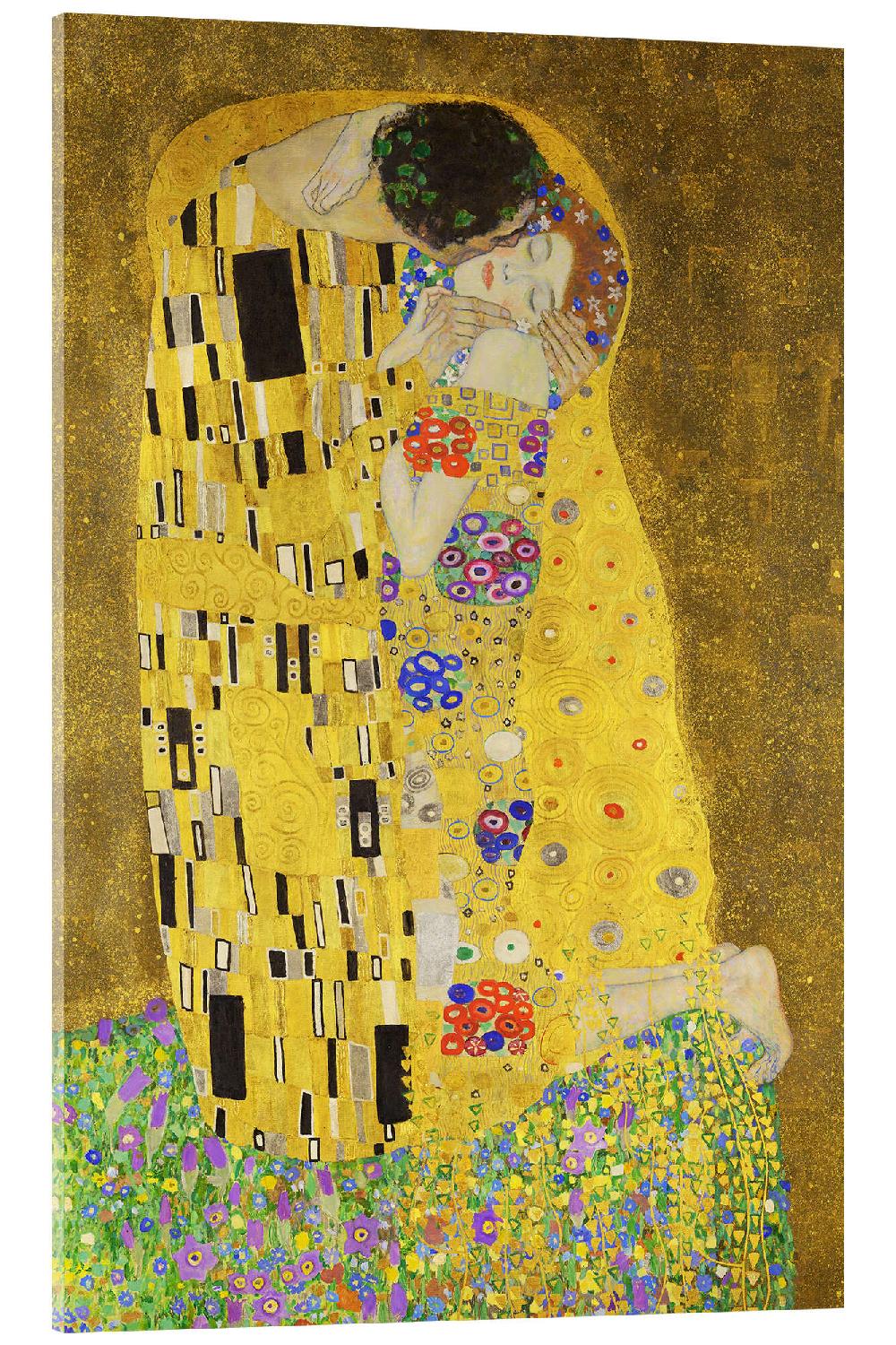 posterlounge Acrylglas print De Kus (detail)