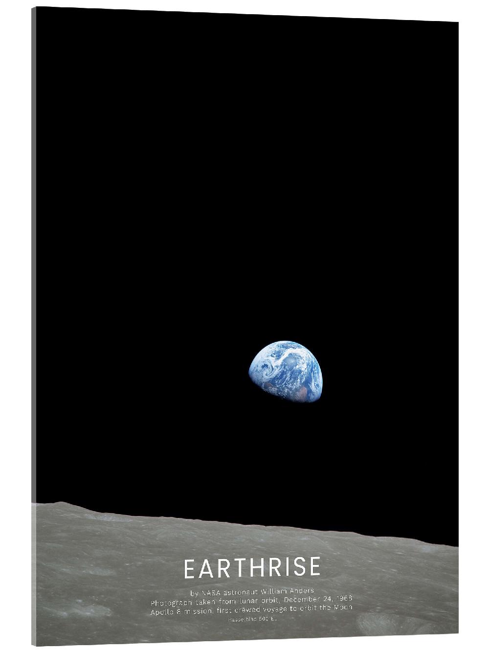 posterlounge Acrylglas print Earthrise - Apollo 8