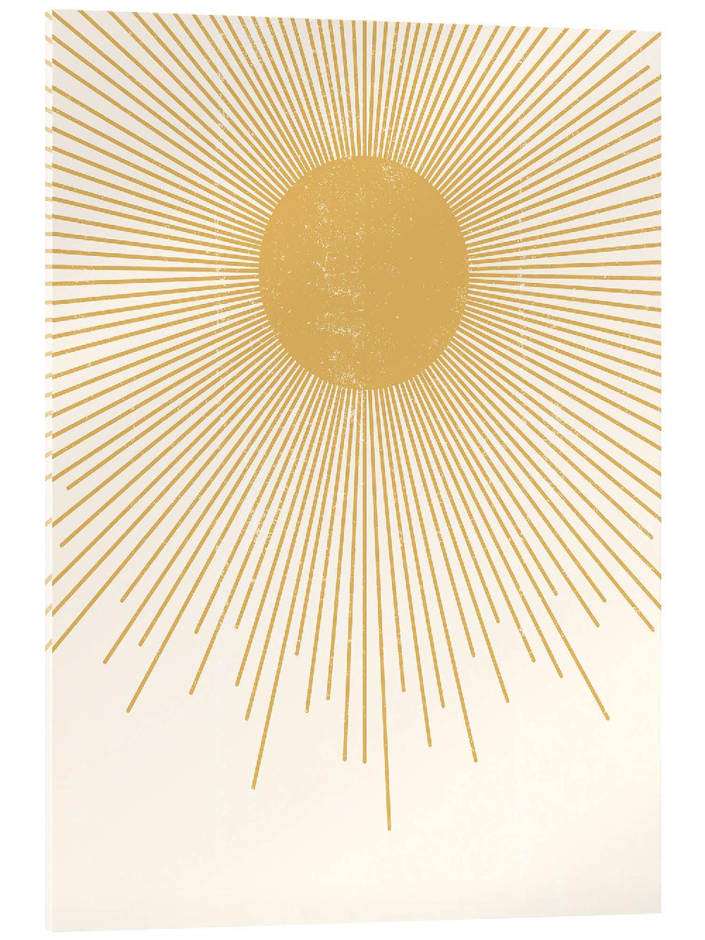 posterlounge Acrylglas print Minimalist sun