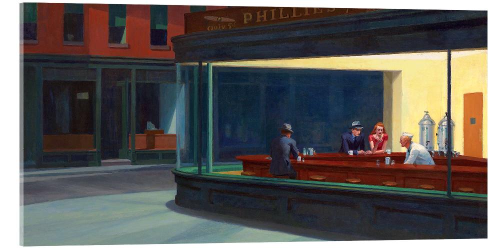 posterlounge Acrylglas print Nighthawks