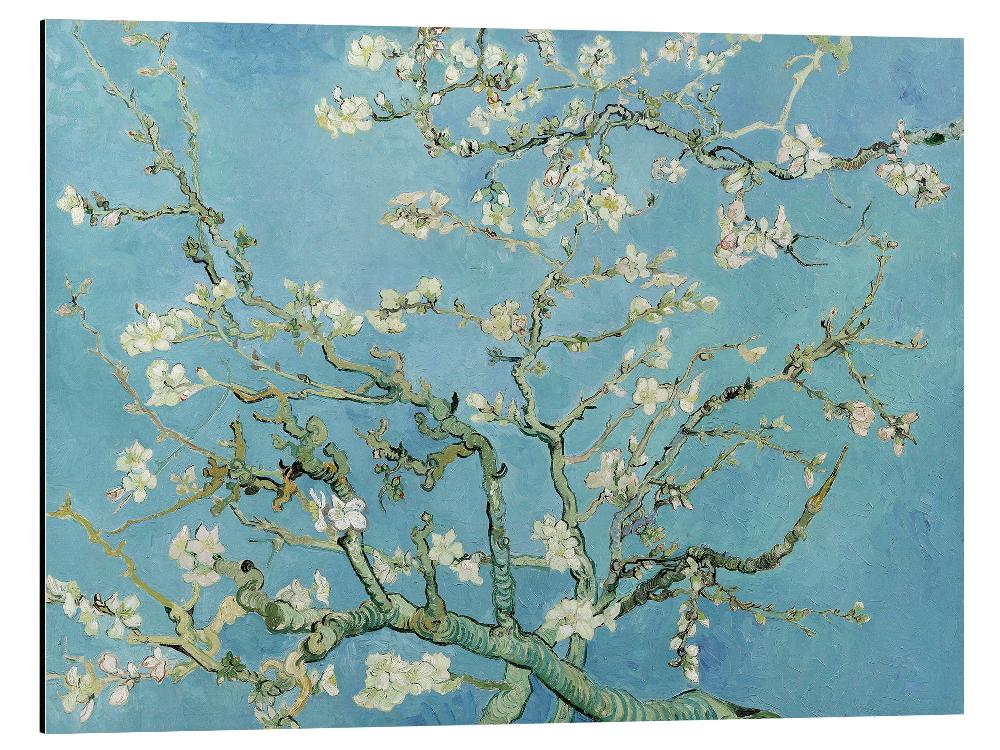 posterlounge Aluminium print Amandelbloesem