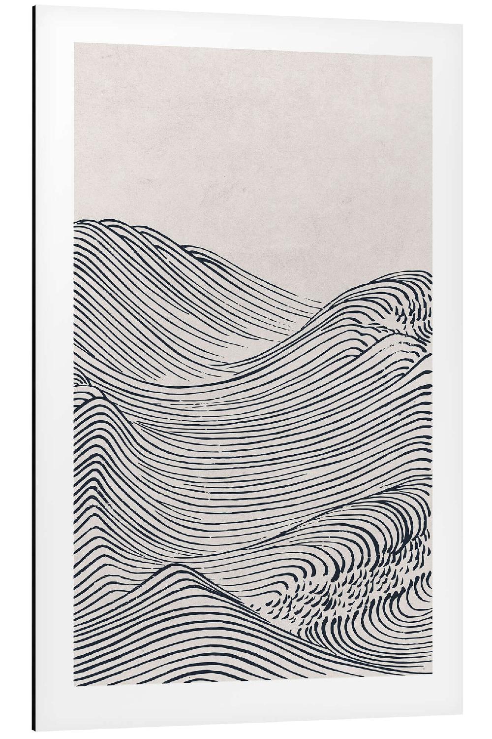 posterlounge Aluminium print De golf II