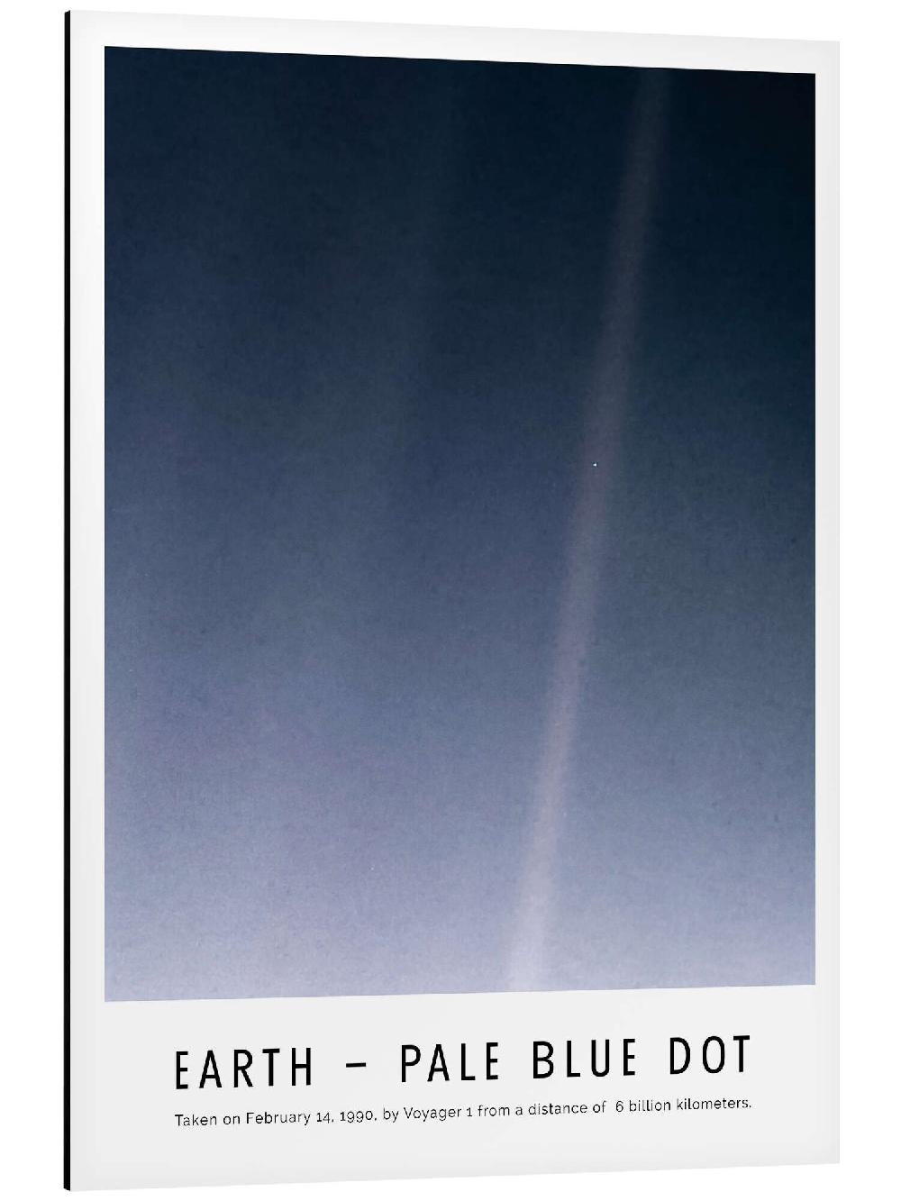 posterlounge Aluminium print Earth - Pale Blue Dot