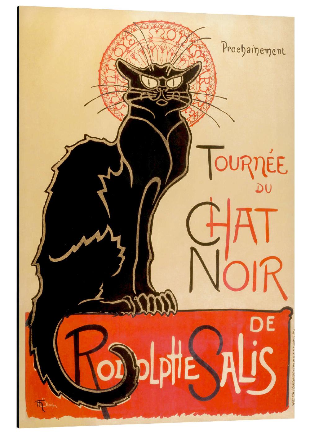 posterlounge Aluminium print Le Chat Noir