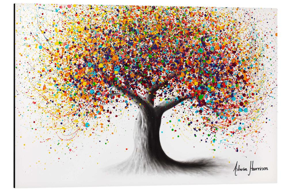 posterlounge Aluminium print Rainbow Soul Tree