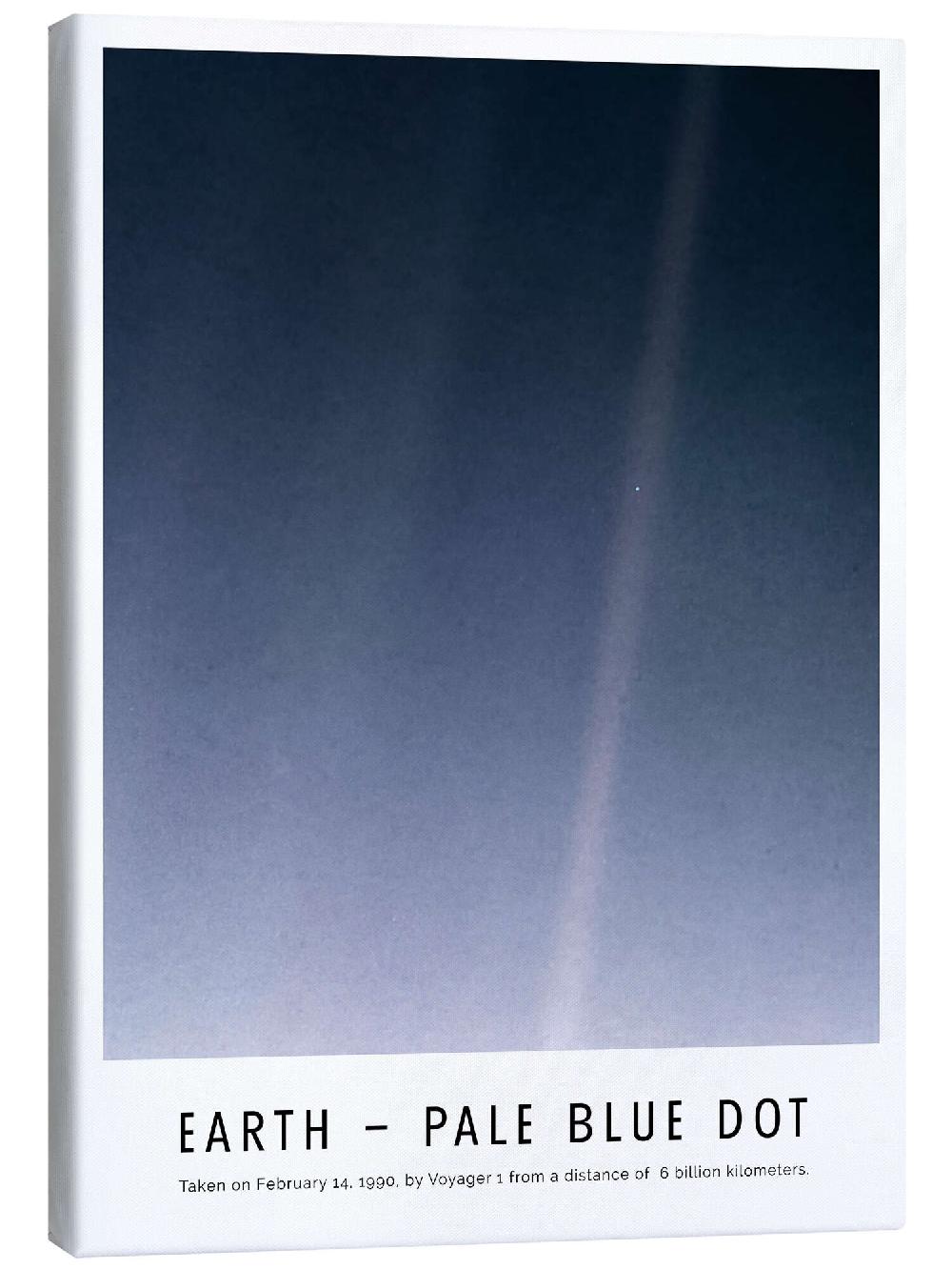 posterlounge Canvas print Earth - Pale Blue Dot