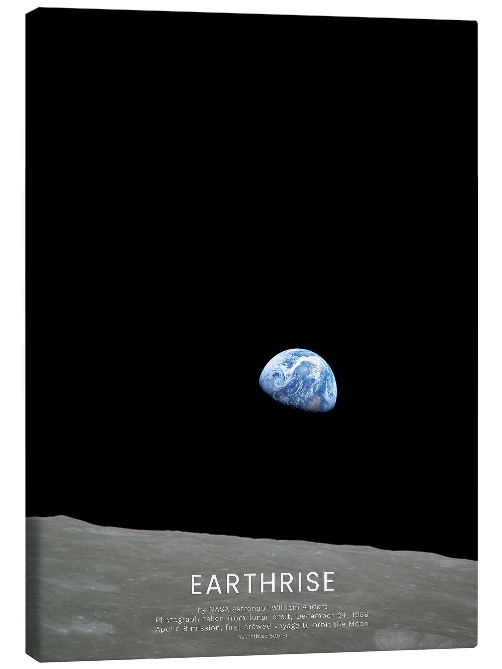 posterlounge Canvas print Earthrise - Apollo 8