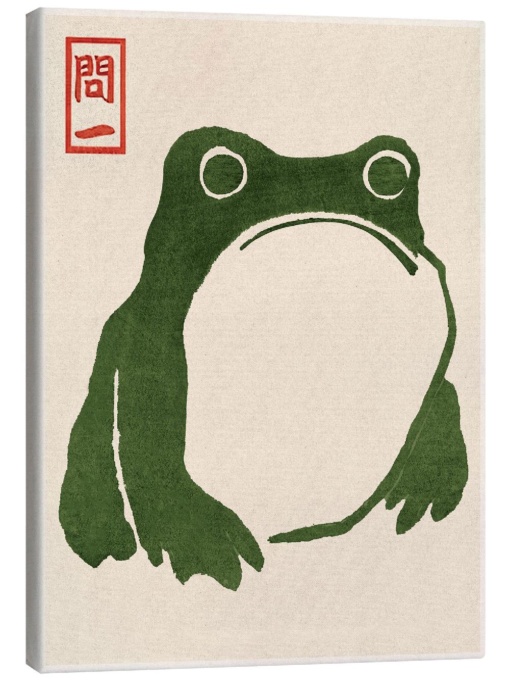 posterlounge Canvas print Grumpy Toad I