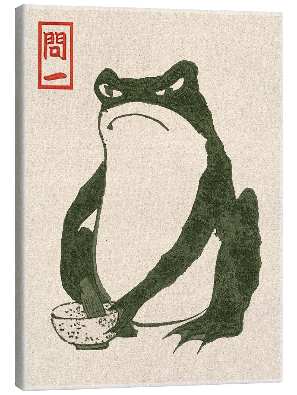 posterlounge Canvas print Grumpy Toad III