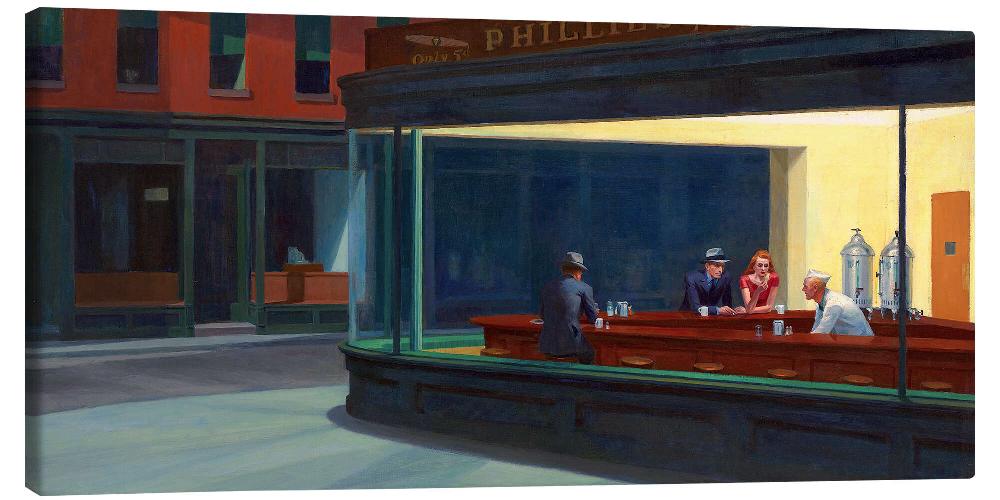 posterlounge Canvas print Nighthawks