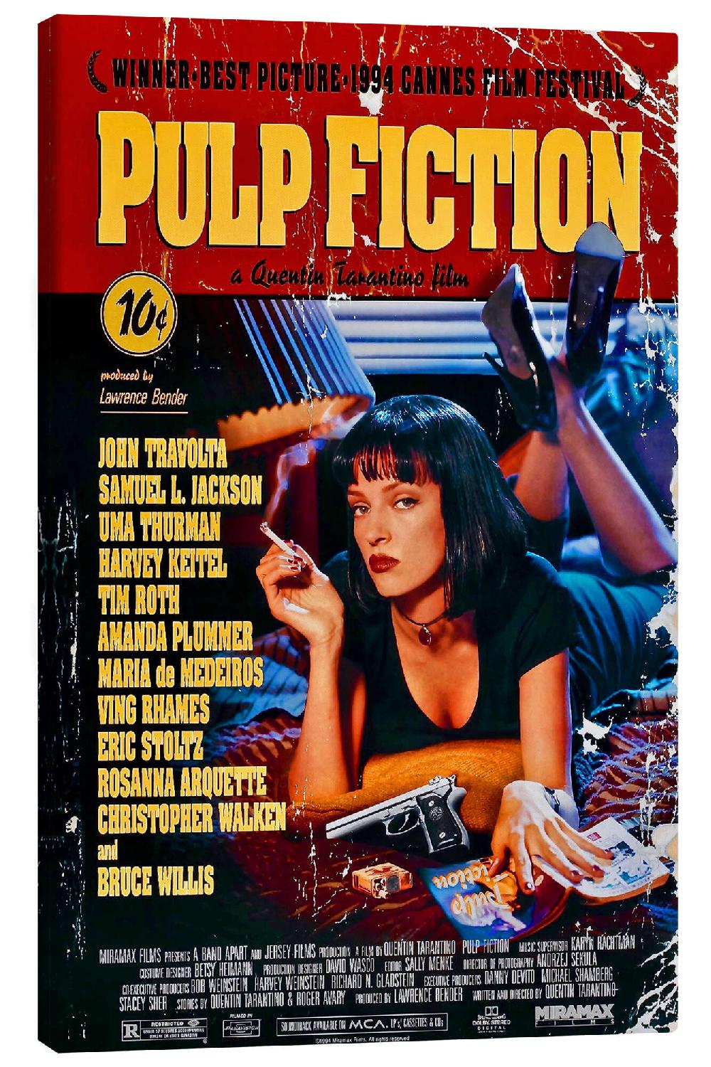 posterlounge Canvas print Pulp Fiction (Engels)