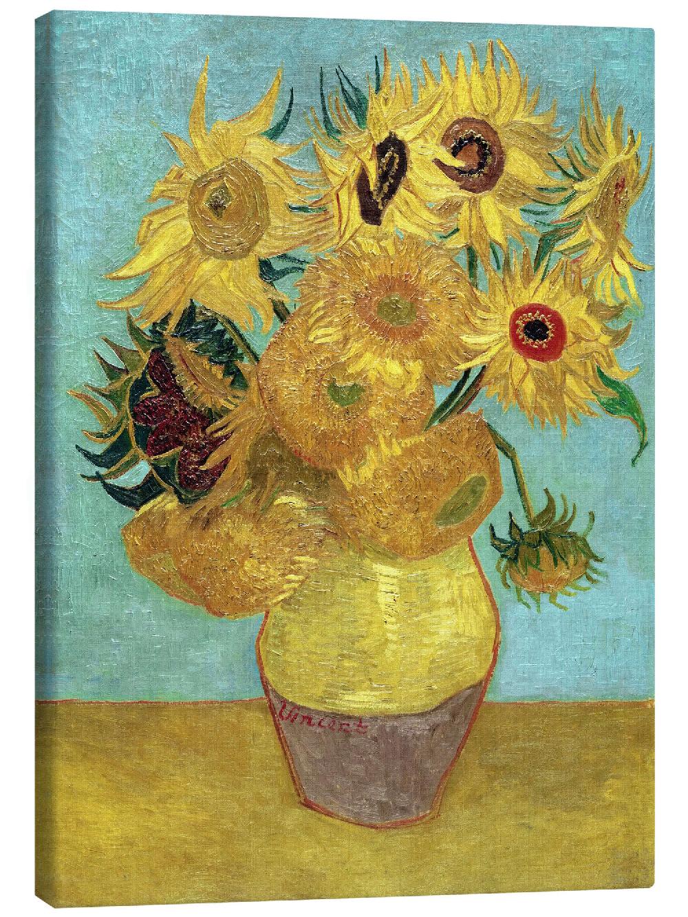 posterlounge Canvas print Zonnebloemen