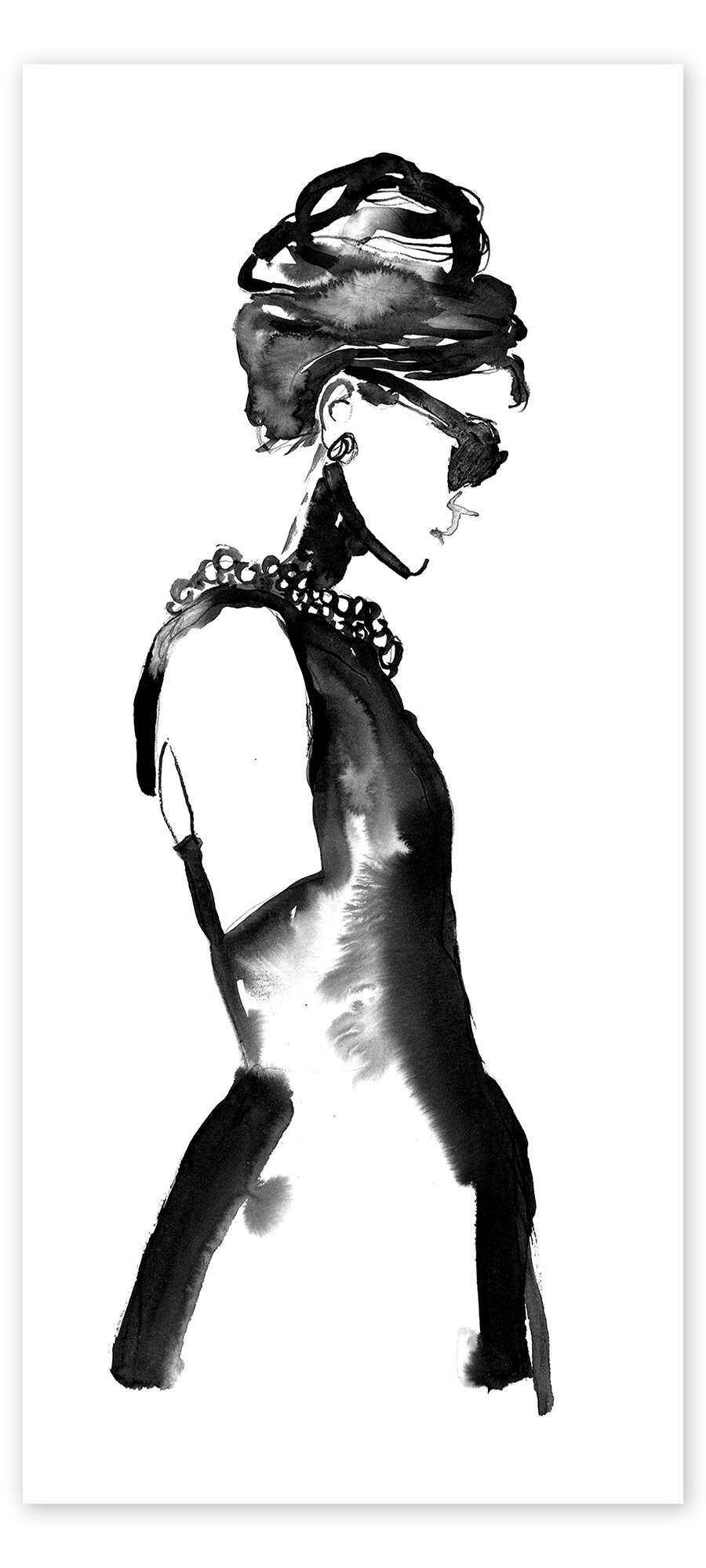 posterlounge Deurposter Inkt Audrey