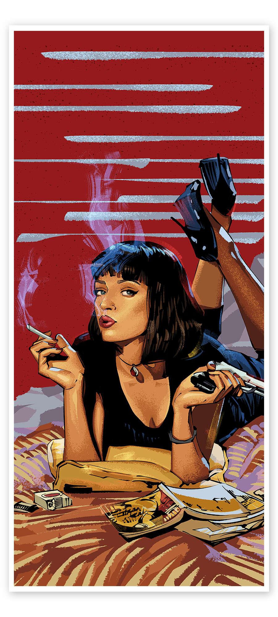 posterlounge Deurposter Pulp Fiction