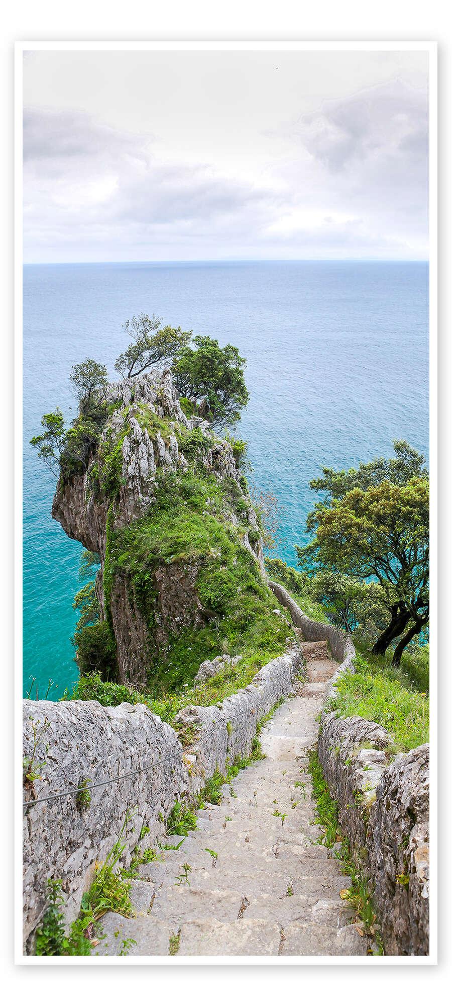 posterlounge Deurposter Stairway to the Sea