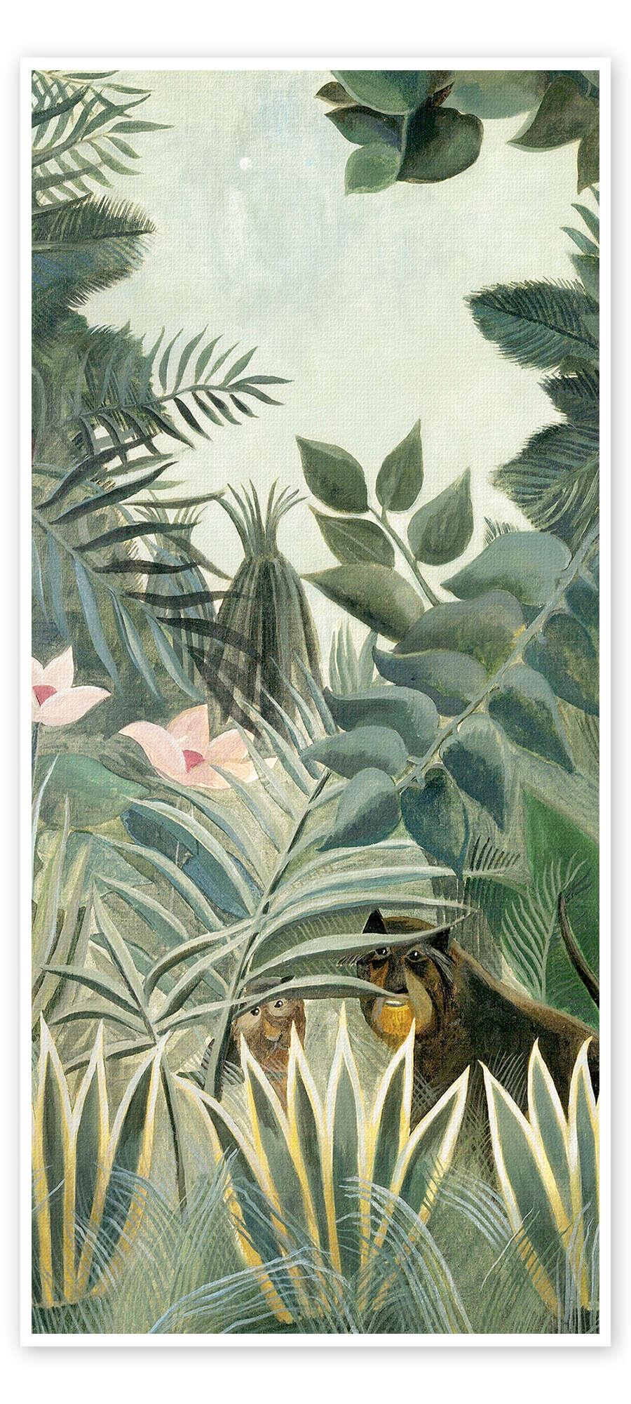 posterlounge Deurposter The Equatorial Jungle