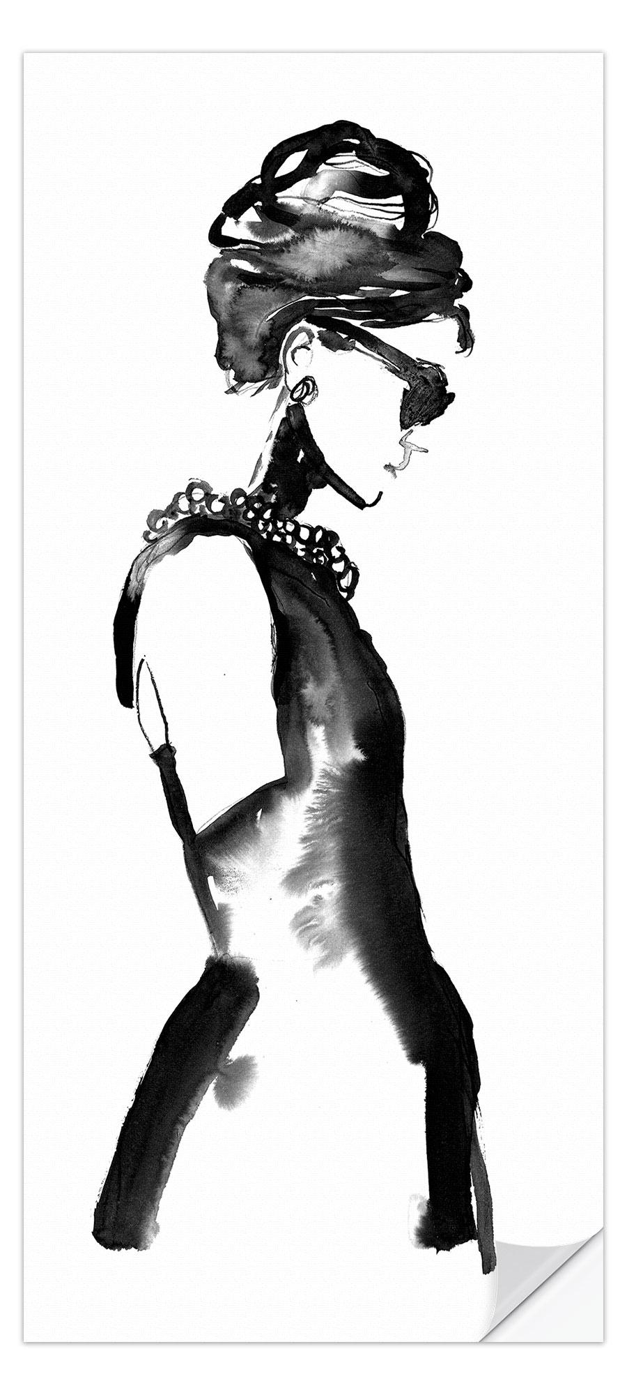 posterlounge Deursticker Inkt Audrey