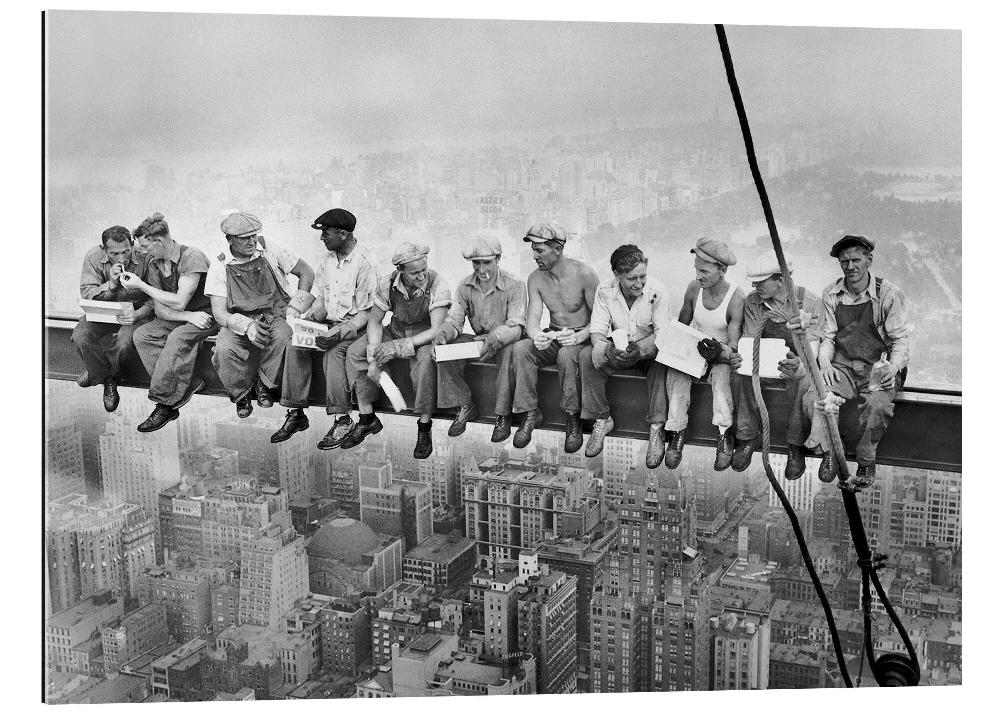 posterlounge Gallery print Lunch atop a skyscraper