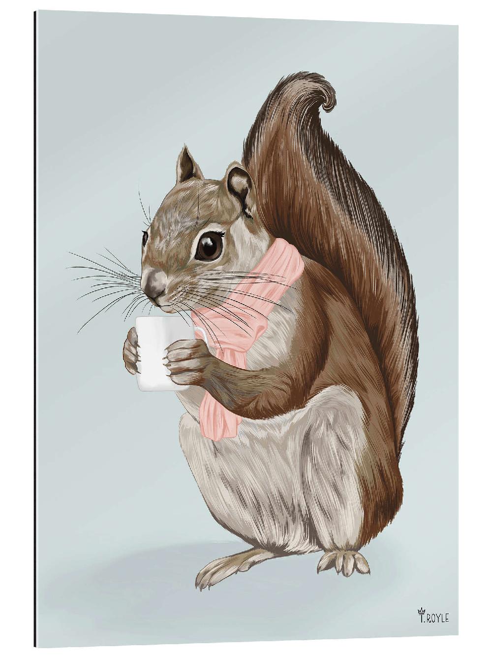 posterlounge Gallery print Teatime with Squirrel