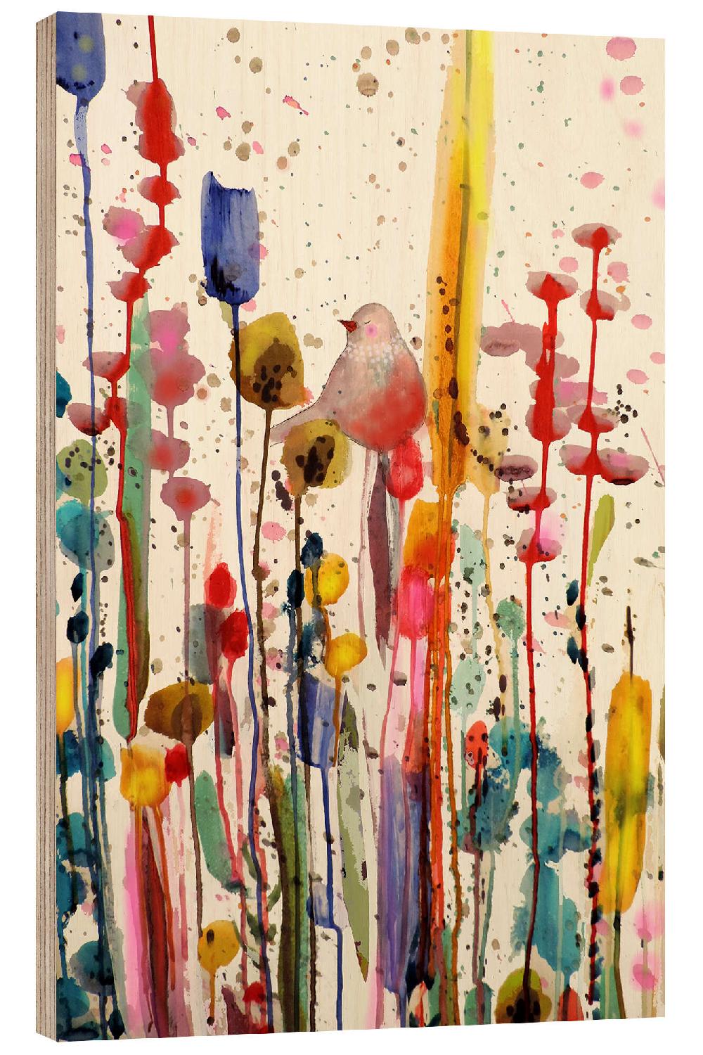 posterlounge Hout print Ce doux matin